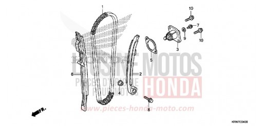 CHAINE A CAMES/TENDEUR CRF250RF de 2015